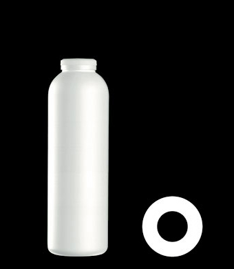 125GRAM TALL BOSTON ROUND HDPE