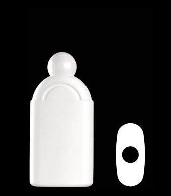 200ML CRESCENT OVAL HDPE WITH 24MM NECK