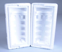 16OZ WHITE HDPE FOAM MAILER RECTANGULAR