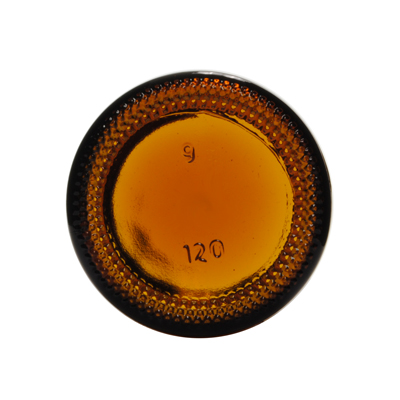 120CC AMBER WIDE MOUTH ROUND GLASS - 38-400-detail image