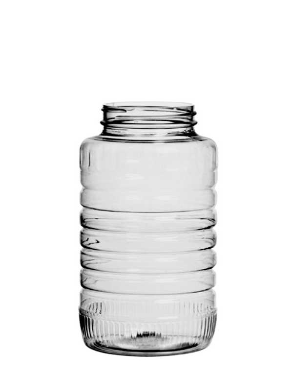 750ML NATURAL JAM ROUND PET WITH 63MM NECK