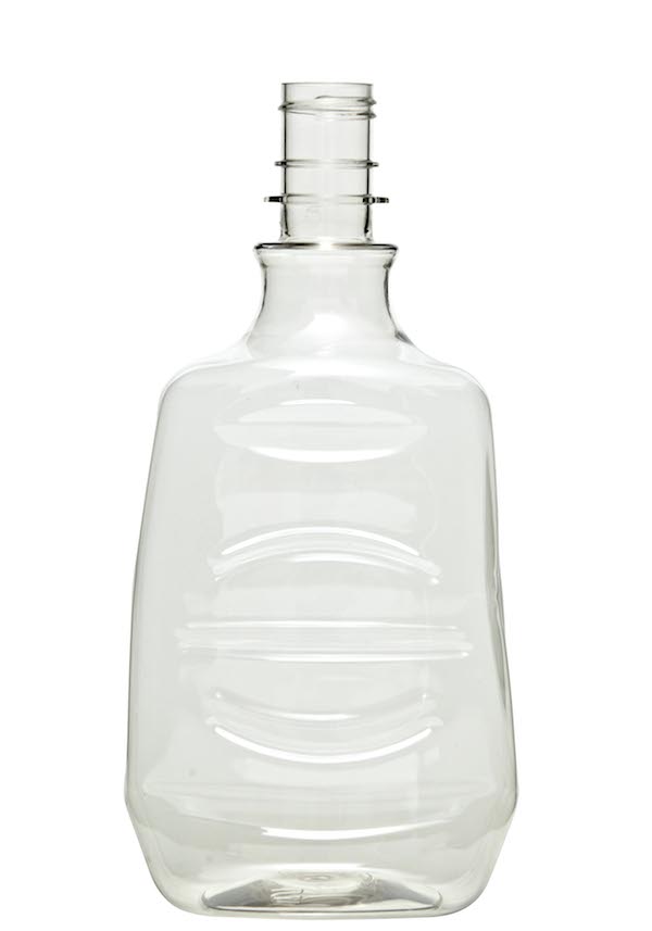 1.5LITER NATURAL MOUTHWASH FLAIR OVAL PET WITH 33MM NECK