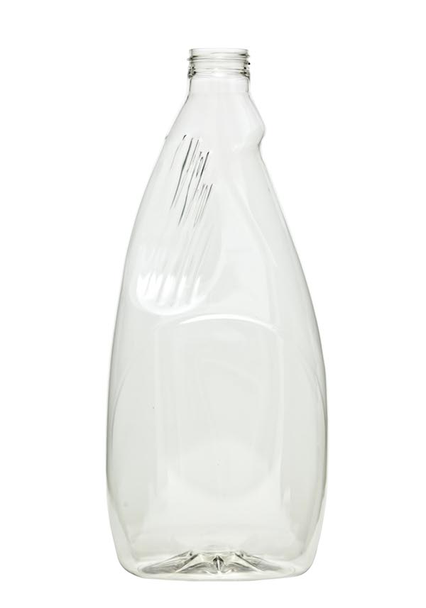 1.89LITER NATURAL PINCHED GRIP II OBLONG PET WITH 38-400 NECK FINISH
