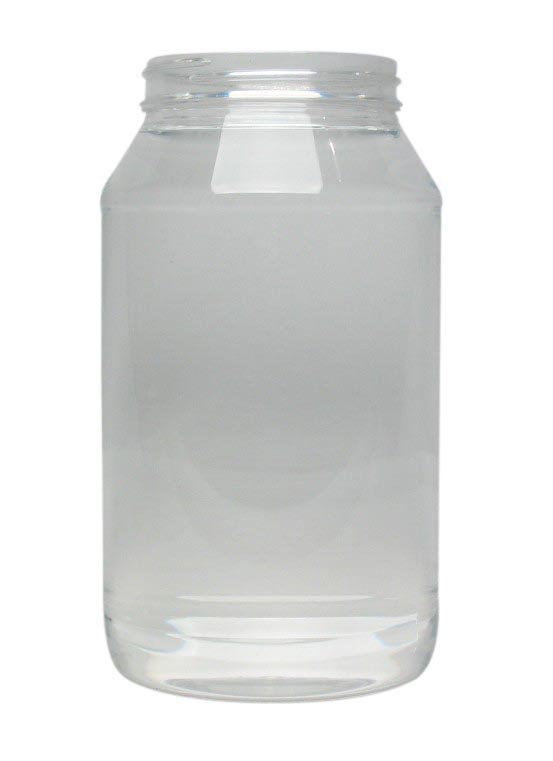 64OZ NATURAL DRESSING ROUND PET WITH 89MM NECK