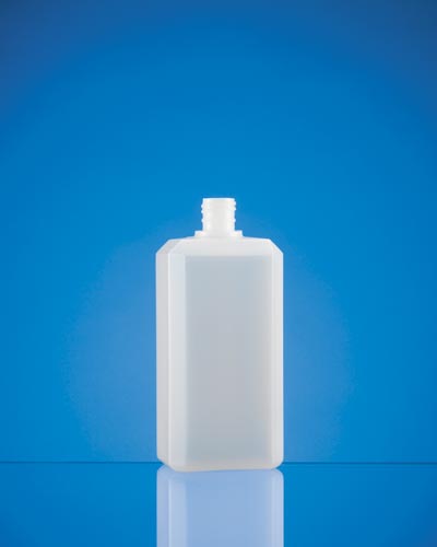 12OZ NATURAL BEVELED OBLONG HDPE WITH 20-415 NECK FINISH