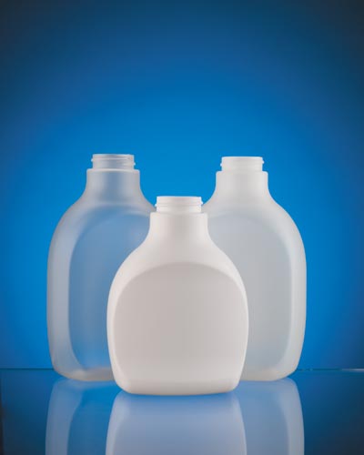 16OZ NATURAL HIGH BROW OBLONG HDPE WITH 33-400 NECK FINISH
