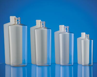16OZ WHITE TALL TAPERED OVAL HDPE WITH 28-415 NECK FINISH