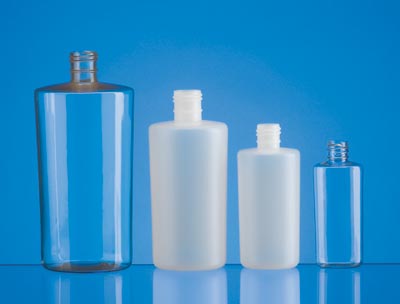 2OZ CLEAR TAPERED OVAL HDPE WITH 18-415 NECK FINISH