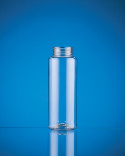 8OZ WHITE FREEPORT CYLINDER PET WITH 38-400 NECK FINISH