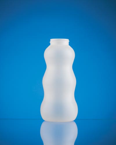 12OZ WHITE SNOWMAN ROUND HDPE WITH 38-400 NECK FINISH
