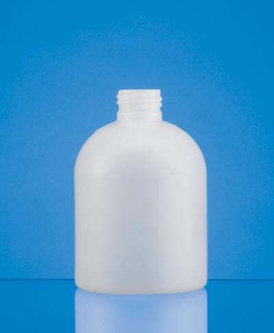 250ML WHITE SQUAT ROUND HDPE WITH 24-410 NECK FINISH