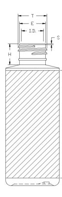 4OZ WHITE CYLINDER HDPE WITH 24-410 NECK FINISH