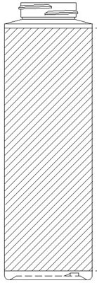 350ML WHITE CYLINDER LDPE WITH 38-400 NECK FINISH