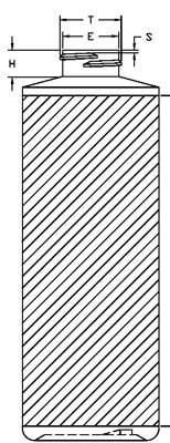 8OZ WHITE CYLINDER HDPE WITH 24-400 NECK FINISH