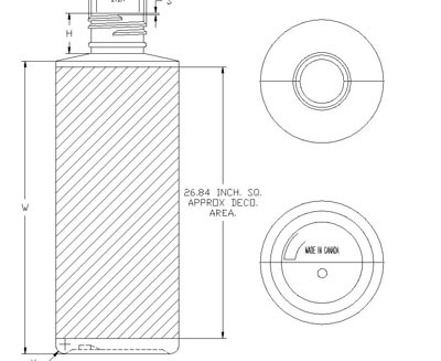200ML WHITE CYLINDER LDPE WITH 24-410 NECK FINISH
