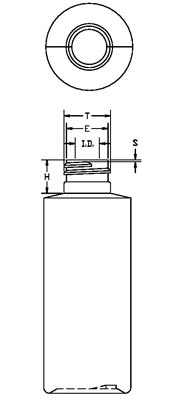 75ML WHITE CYLINDER LDPE WITH 20-410 NECK FINISH