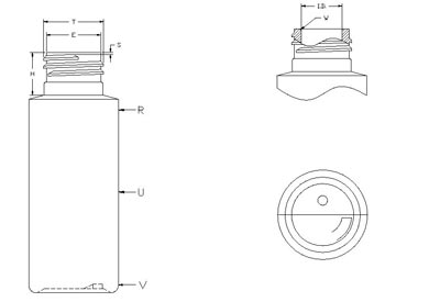 2OZ WHITE CYLINDER HDPE WITH 24-410 NECK FINISH