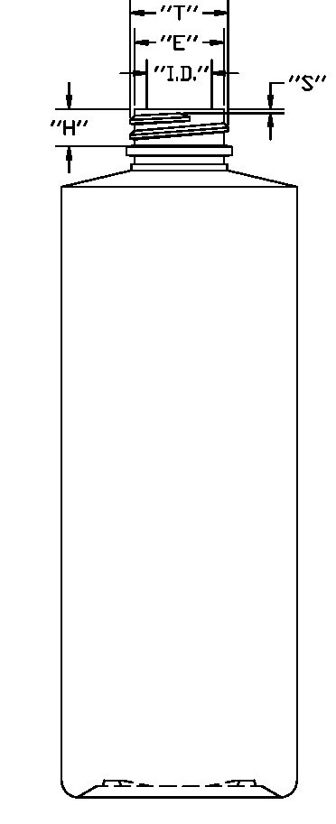 500ML WHITE CYLINDER LDPE WITH 28-400 NECK FINISH