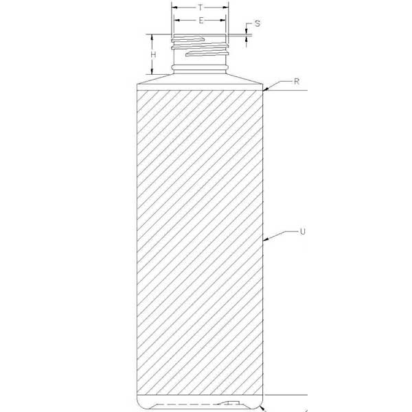 8OZ WHITE CYLINDER HDPE WITH 24-410 NECK FINISH
