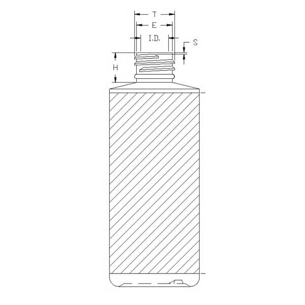 4OZ WHITE CYLINDER WITH 20-410 NECK FINISH