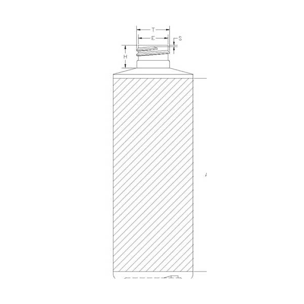 8OZ WHITE CYLINDER WITH 22-410 NECK FINISH