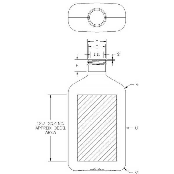 250ML METRIC OVAL PET WITH 24-410 NECK FINISH