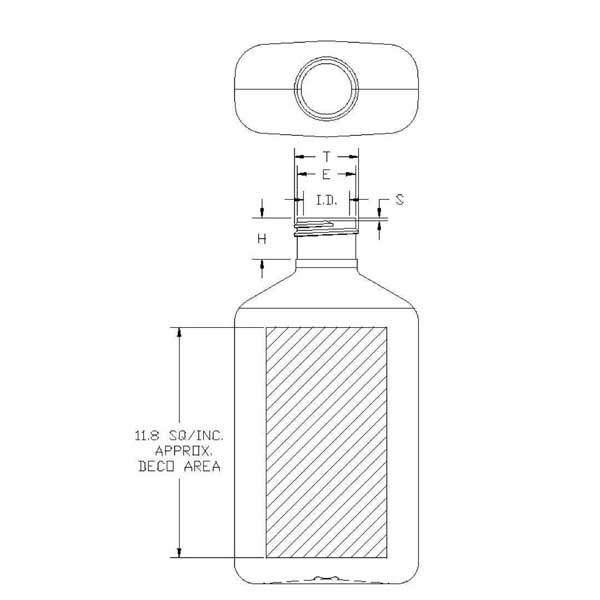 200ML METRIC OVAL PET WITH 24-410 NECK FINISH