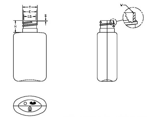 30ML WHITE OVAL LDPE WITH 18-410 NECK FINISH