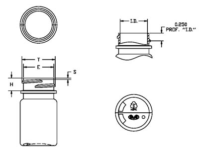 20CC WHITE PHARMA ROUND HDPE WITH 28-400 NECK FINISH