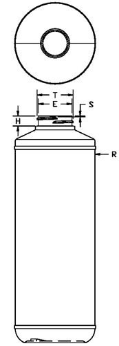 1LITER WHITE PROTECTO ROUND LDPE WITH 38-400 NECK FINISH