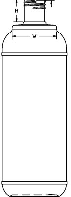 32OZ WHITE PROTECTO ROUND HDPE WITH 28-415 NECK FINISH