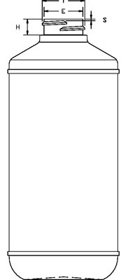 500ML WHITE PROTECTO ROUND HDPE WITH 28-400 NECK FINISH
