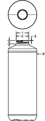 1LITER WHITE PROTECTO ROUND LDPE WITH 38-400 NECK FINISH