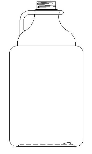1LITER WHITE SYRUP ROUND HDPE WITH 28-400 NECK FINISH