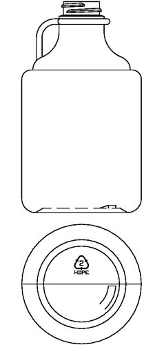 500ML WHITE SYRUP ROUND HDPE WITH 28-400 NECK FINISH