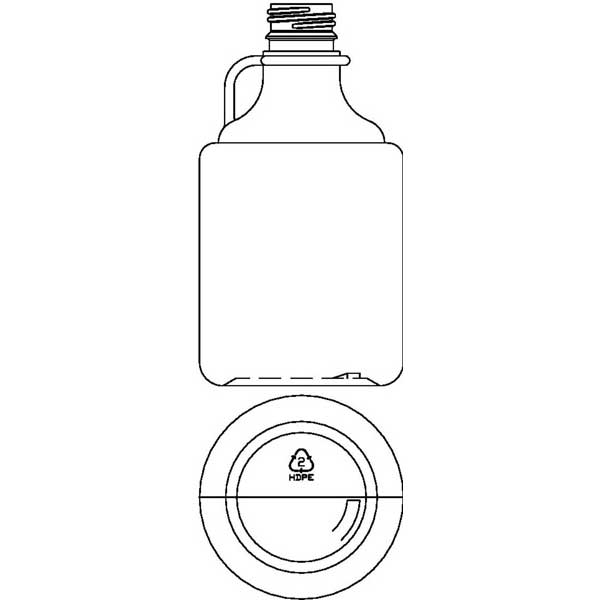 500ML WHITE SYRUP ROUND HDPE WITH 28-400 NECK FINISH