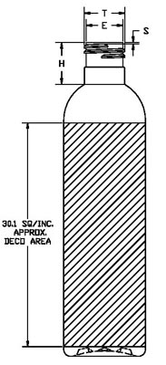 8OZ WESTON BULLET PET WITH 24-415 NECK FINISH