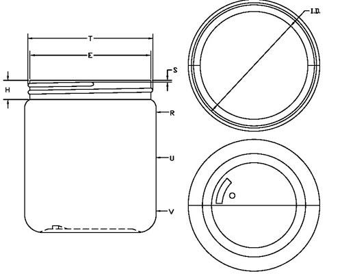 500ML WHITE ROUND HDPE WITH 89-400 NECK FINISH