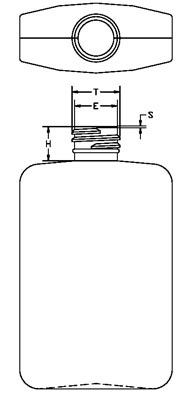 4OZ WHITE CLASSIC OBLONG HDPE WITH 20-410 NECK FINISH