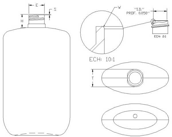 150ML WHITE OVAL HDPE WITH 18-410 NECK FINISH