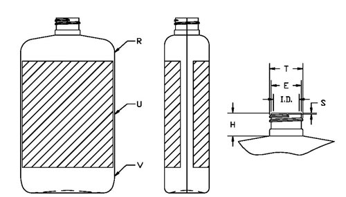 350ML WHITE OVAL HDPE WITH 24-410 NECK FINISH