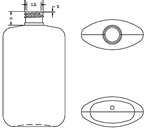 120ML WHITE OVAL PP WITH 20-410 NECK FINISH