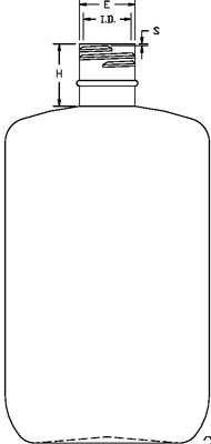 250ML WHITE OVAL HDPE WITH 24-415 NECK FINISH