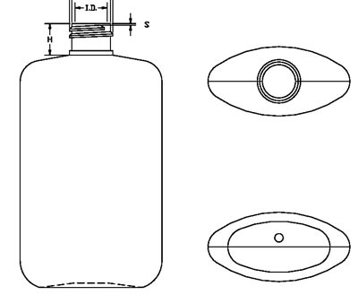 120ML WHITE OVAL LDPE WITH 20-410 NECK FINISH
