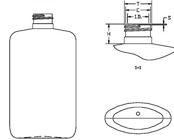 200ML WHITE OVAL HDPE WITH 24-410 NECK FINISH
