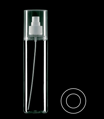 250ML NON-AEROSOL TUBULAR ROUND PETG WITH 24-410 NECK FINISH