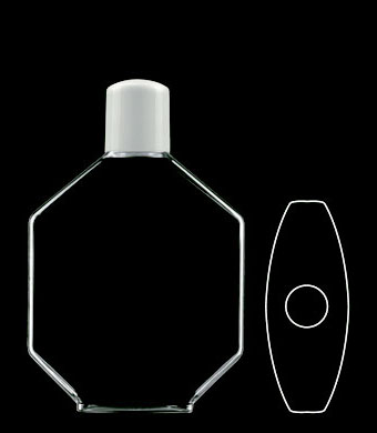 400 OCTAGONAL OVAL WITH 28MM NECK