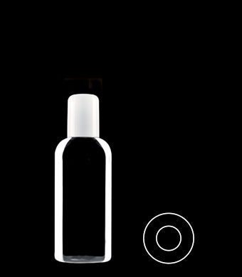 100ML FLAT BASE BOSTON ROUND PET