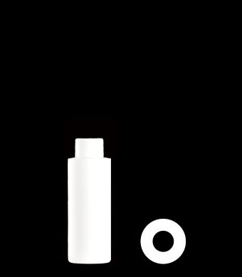 125ML TUBULAR ROUND HDPE WITH 18-415 NECK FINISH