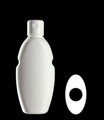 300ML BREEZE OVAL HDPE WITH 31MM NECK